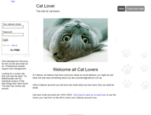 Tablet Screenshot of catlover.com.au
